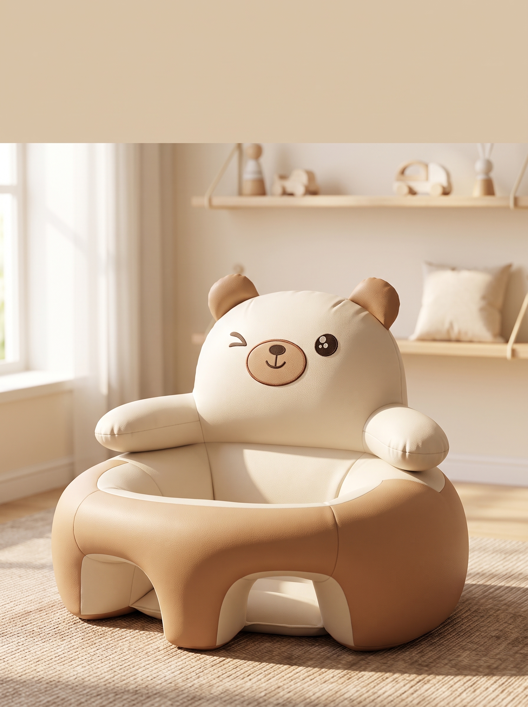 Cute Bear Baby Floor Seat